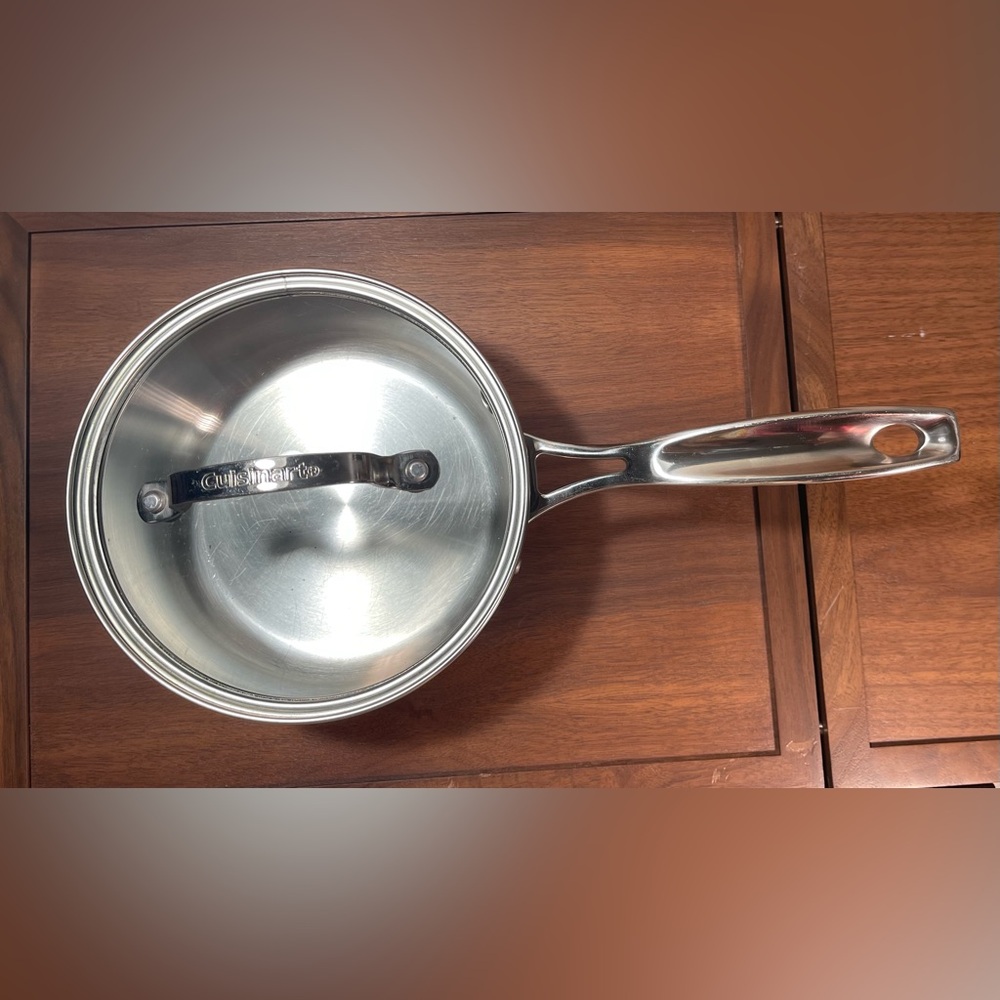 Cuisinart Stainless Steel Saucepan with Lid 1.5QT/1.4L